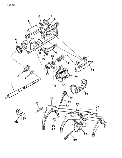 1985 Chrysler Laser Controls, Internal Diagram 2