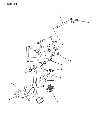 1987 Dodge Ramcharger Clutch Pedal Diagram