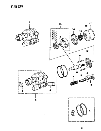 1992 Jeep Comanche Power Steering Pump Diagram 1
