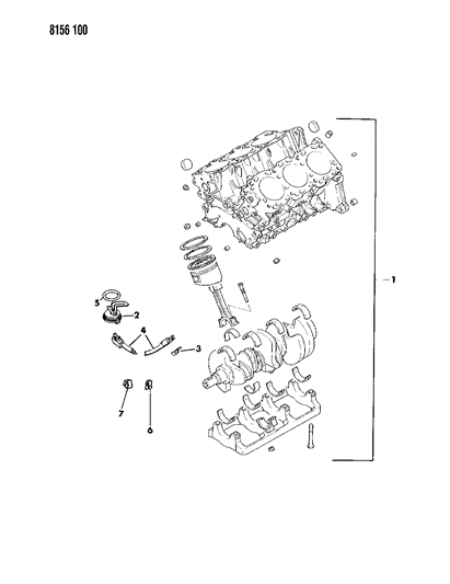 1988 Chrysler New Yorker Short Engine Diagram