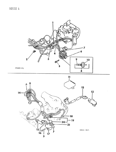 1985 Dodge Caravan Valve Assembly , Thermo Diagram for MD025263