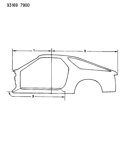 1993 Dodge Daytona Aperture Panels Diagram
