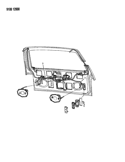 1989 Dodge Caravan Wiring - Liftgate Diagram