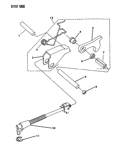 1991 Chrysler LeBaron Parking Sprag Diagram