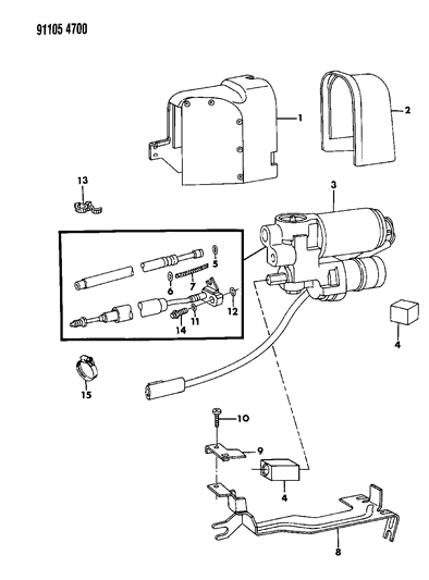 1991 Dodge Grand Caravan Anti-Lock Brake System Diagram