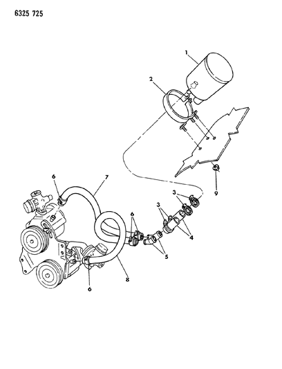 1987 Dodge D250 Air Pump Silencer Diagram