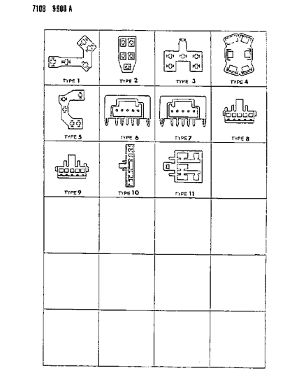 1987 Chrysler Town & Country Insulators 5 Way Diagram