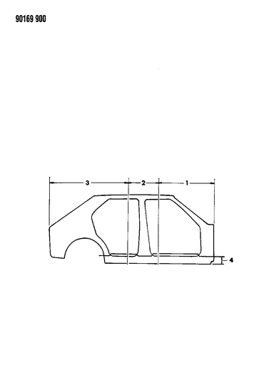 1990 Dodge Omni Aperture Panel Diagram
