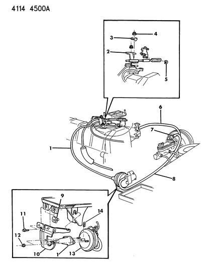 1984 Chrysler Town & Country Speed Control Diagram 1