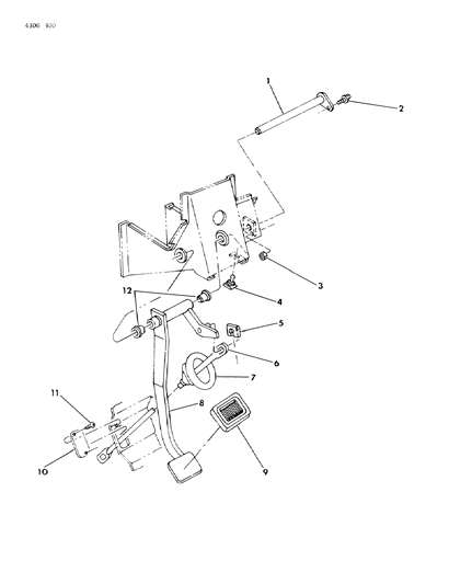 1984 Dodge Ramcharger Clutch Pedal Diagram
