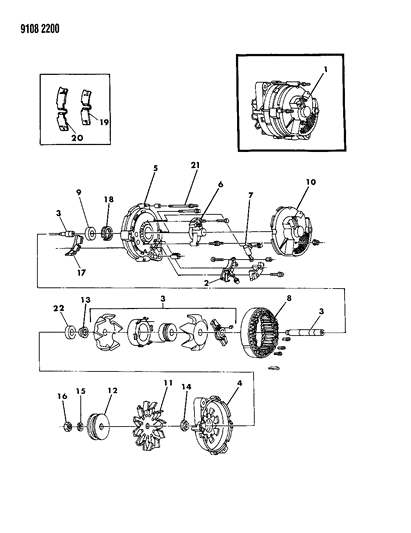 1989 Dodge Dynasty Alternator Diagram 4