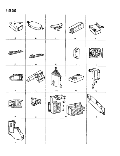 1989 Chrysler Fifth Avenue Modules Diagram