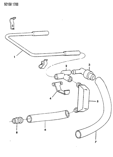 1992 Dodge Spirit Crankcase Ventilation Diagram 1