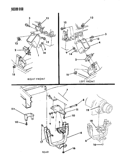 1992 Dodge Ram Van Engine Mounting Diagram 3