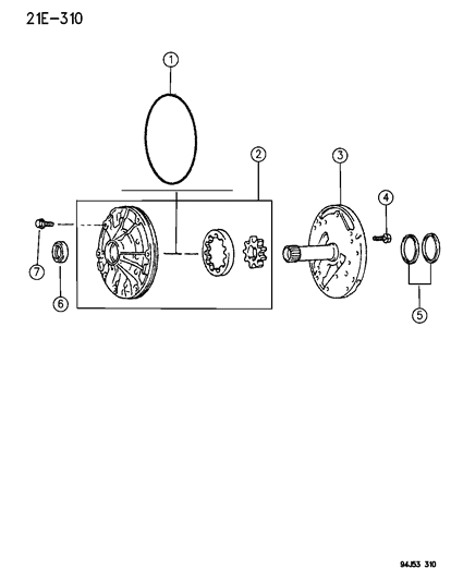 1994 Jeep Cherokee Oil Pump With Reaction Shaft Diagram 2