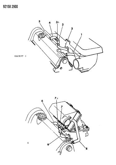 1992 Dodge Spirit Crankcase Ventilation Diagram 2