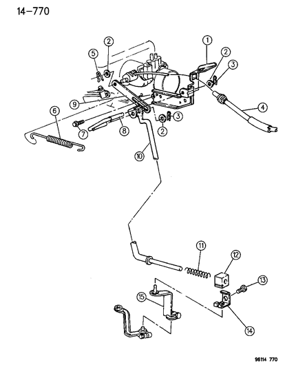 1996 Chrysler Town & Country Throttle Control Diagram 2