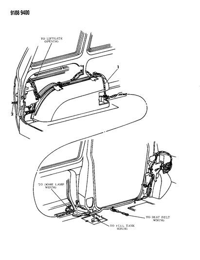 1989 Dodge Grand Caravan Wiring - Body & Accessories Diagram
