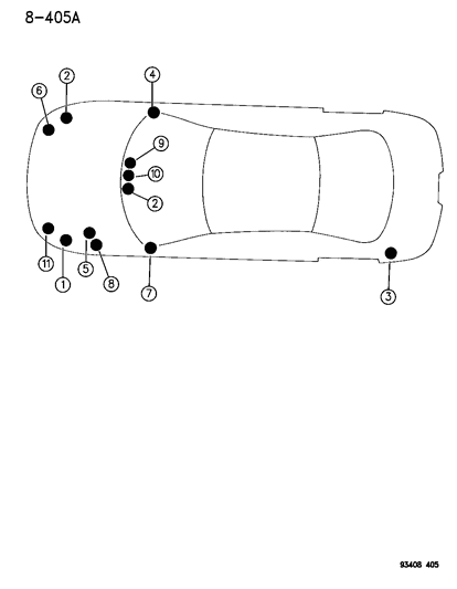 1996 Chrysler LHS Modules Diagram