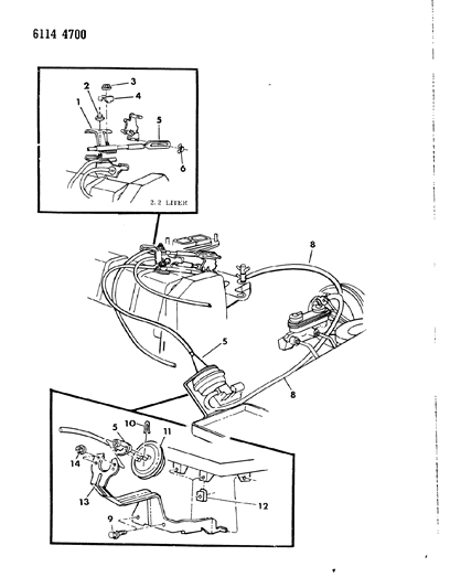 1986 Dodge Omni Speed Control - Electro Mechanical Diagram 2
