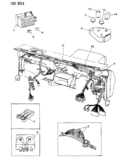 1987 Dodge Shadow Instrument Panel Wiring Diagram