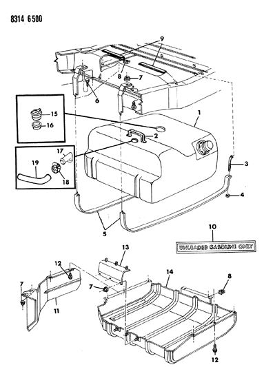1989 Dodge Ramcharger Fuel Tank Diagram 2