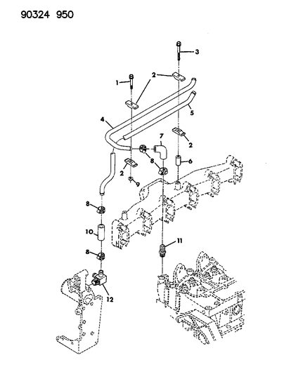 1992 Dodge D150 Heater Plumbing Diagram