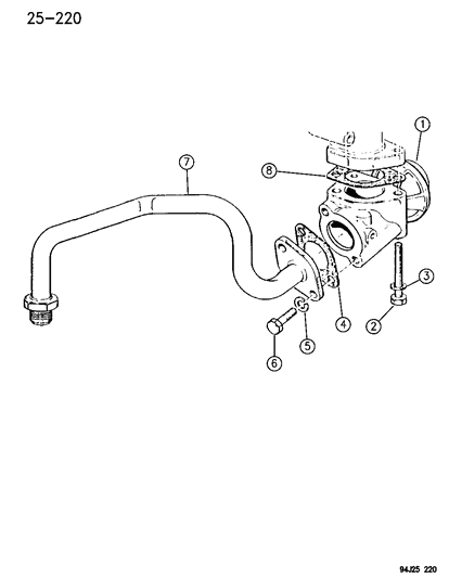 1996 Jeep Cherokee Exhaust Gas RECIRCULATION V Diagram for 4720662