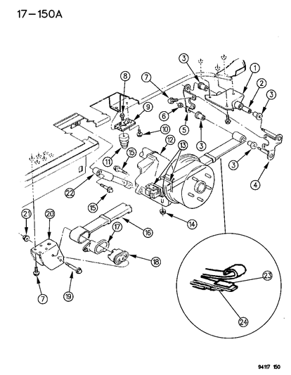 1994 Chrysler Town & Country Suspension - Rear Diagram 2