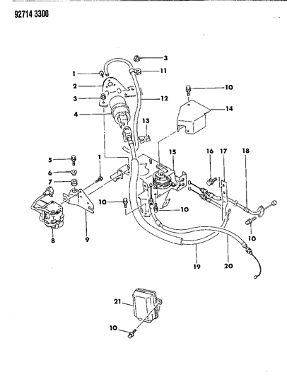 1992 Dodge Colt Speed Control Diagram 2