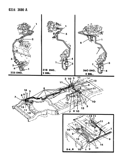 1986 Dodge Ramcharger Fuel Lines Diagram