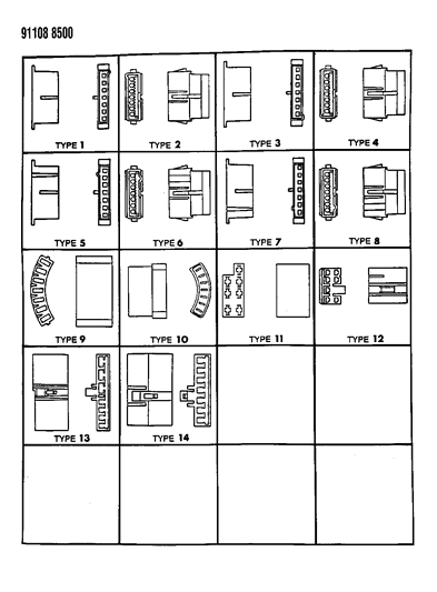 1991 Dodge Dynasty Insulators 7 Way Diagram