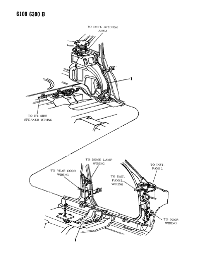 1986 Dodge Lancer Wiring - Body & Accessories Diagram