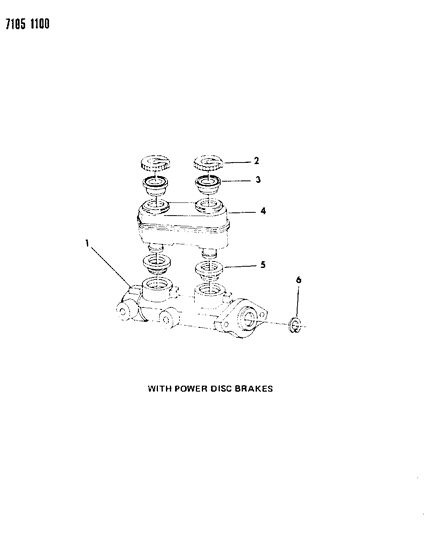 1987 Chrysler Fifth Avenue Brake Master Cylinder Diagram