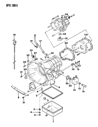 1992 Dodge Monaco Case, Adapter & Miscellaneous Parts Diagram