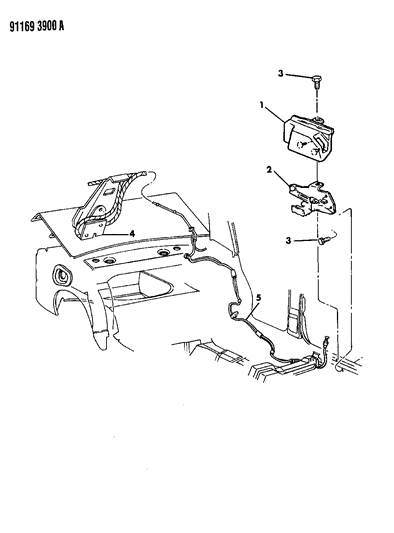 1991 Dodge Spirit Deck Lid Release Diagram