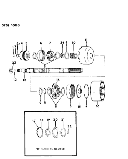 1985 Dodge Ram 50 Snap Ring-Output Shaft Diagram for 6029675