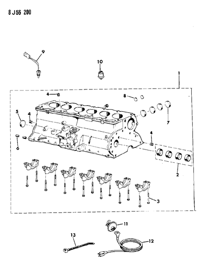 1988 Jeep Comanche Cylinder Block Diagram 3