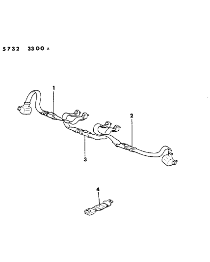 1985 Chrysler Conquest Belts Seat Rear Diagram