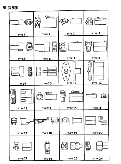 1991 Chrysler Town & Country Insulators 2 Way Diagram
