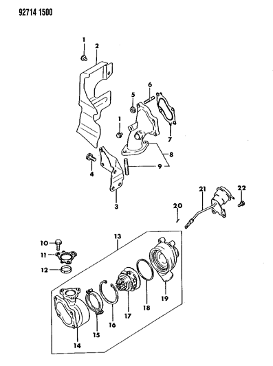 1994 Dodge Stealth Turbo Charger Diagram 2
