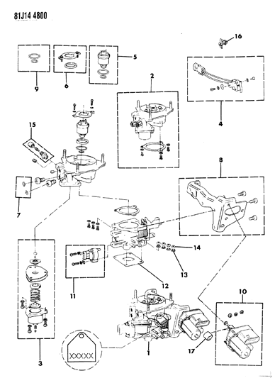 1986 Jeep Comanche Throttle Body Diagram