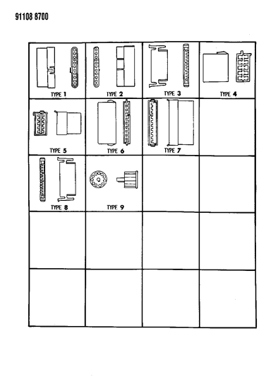 1991 Chrysler New Yorker Insulators 10 & 11 Way Diagram
