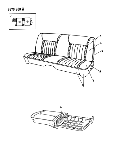 1987 Dodge Ramcharger Front Seat Diagram 2