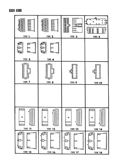 1989 Dodge Dakota Insulators 13-16-21 Way Diagram