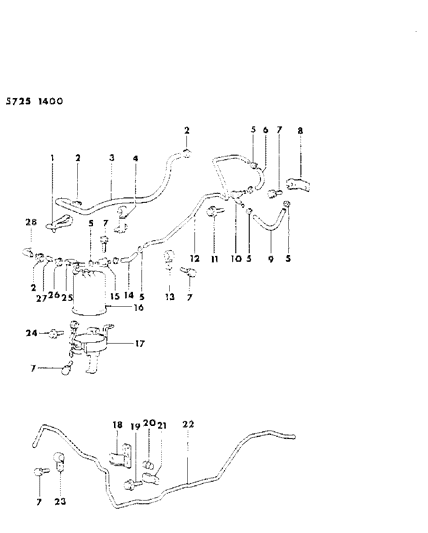 1985 Dodge Conquest Vapor Canister Diagram