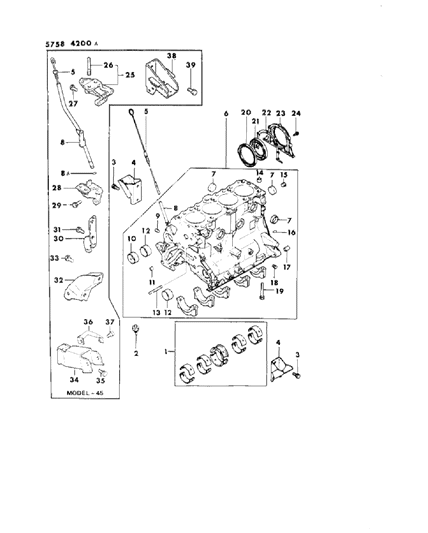 1985 Chrysler Conquest Cylinder Block Diagram 3