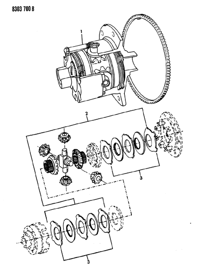 1989 Dodge W150 Differential Diagram 1