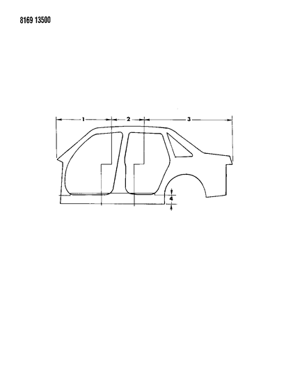 1988 Dodge Lancer Aperture Panel Diagram
