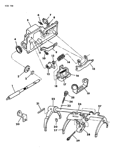 1984 Dodge Rampage Controls, Internal Diagram 2